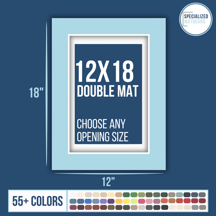 12x18 Premium Double Matboard