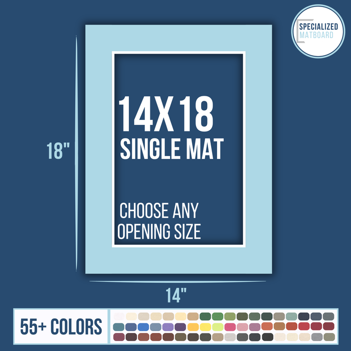 14x18 Premium Single Matboard