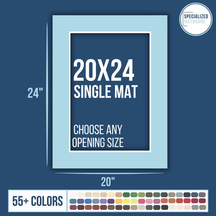 20x24 Premium Single Matboard