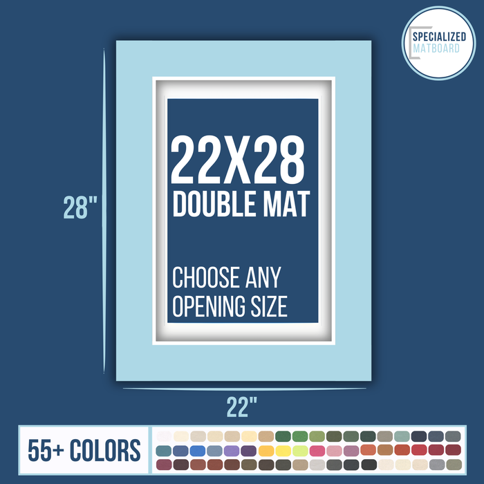 22x28 Premium Double Matboard