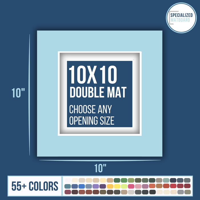 10x10 Premium Double Matboard