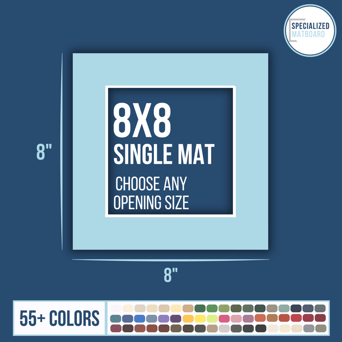 8x8 Premium Single Matboard