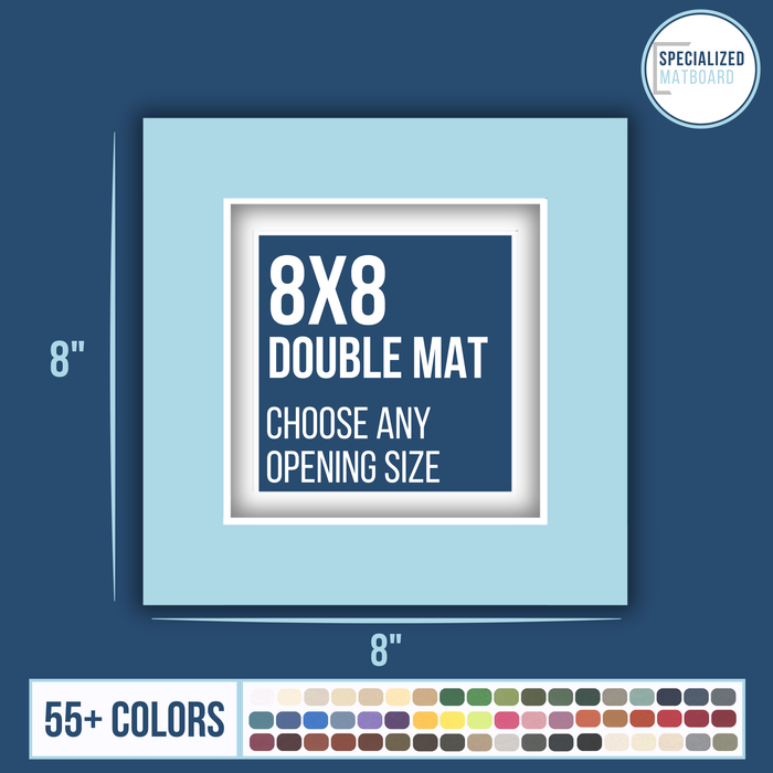 8x8 Premium Double Matboard