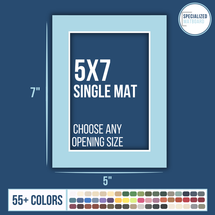 5x7 Premium Single Matboard