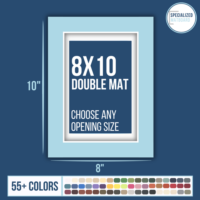 8x10 Premium Double Matboard