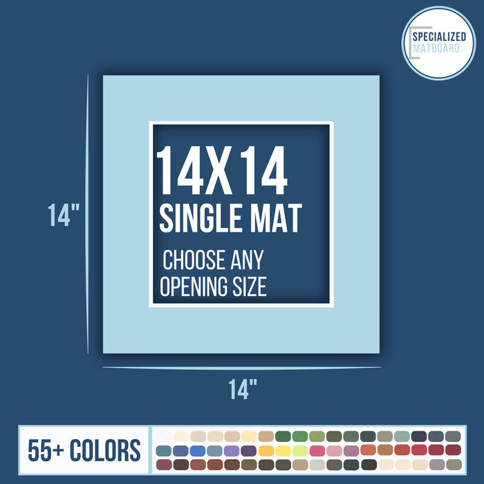 14x14 Premium Single Matboard