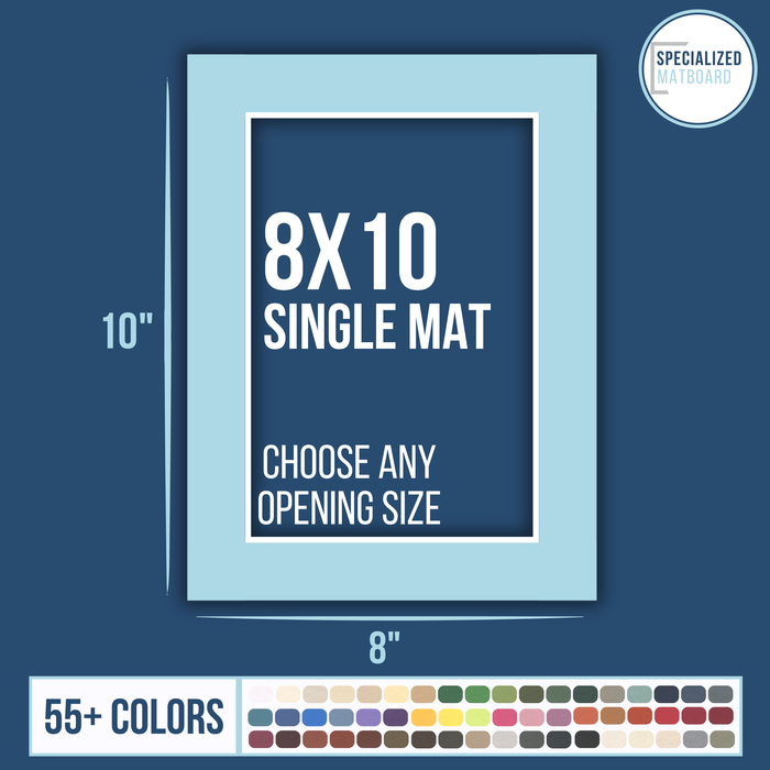 8x10 Premium Single Matboard