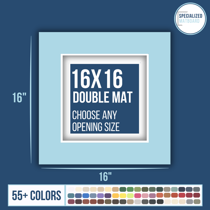 16x16 Premium Double Matboard