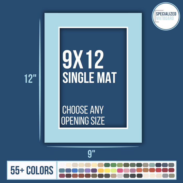 9x12 Premium Single Matboard