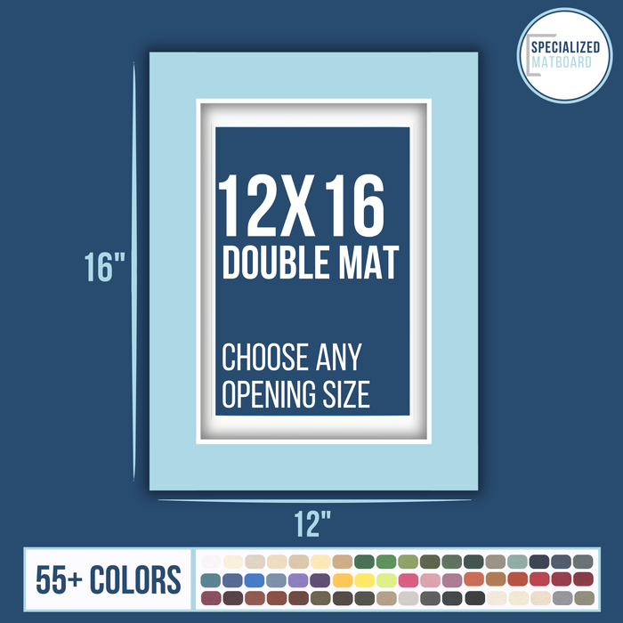 12x16 Premium Double Matboard