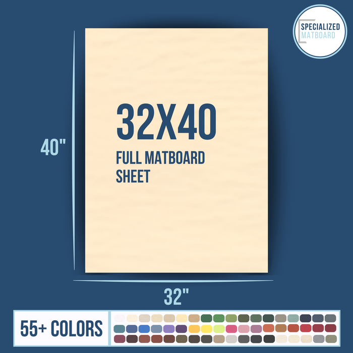 32x40 Full Matboard Sheet